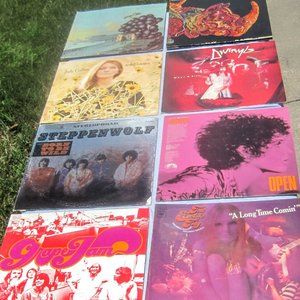 Vintage Bundle of  (8) LP Vinyl Albums(Judy Collins, Moby Grape,Steppenwolf....)